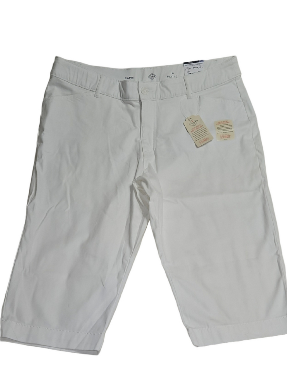 St. John's Bay Secretly Slender White Capri Pants Size 18P